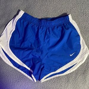 Women’s Blue Nike Dri-Fit athletic shorts